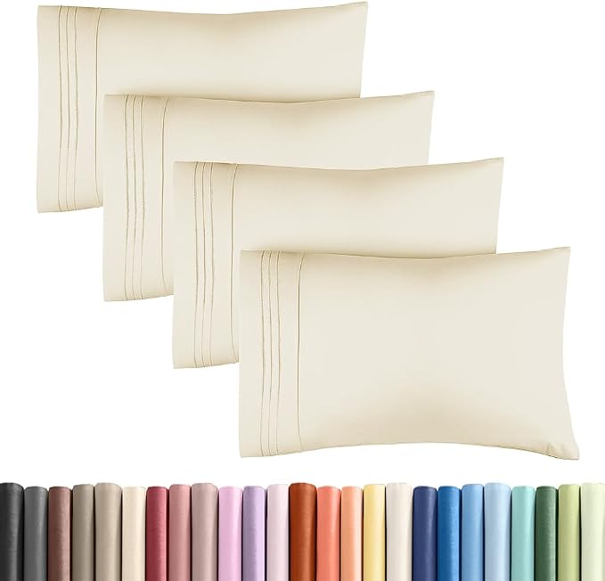 King Standard Pillow Cases Set of 4 by CGKUnlimited