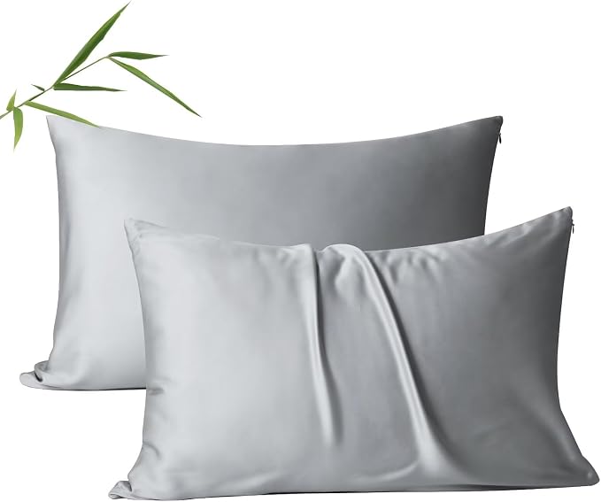 4 Pack Cooling Pillow Cases, Viscose Derived from Bamboo Pillow Protectors by ShunjieHome