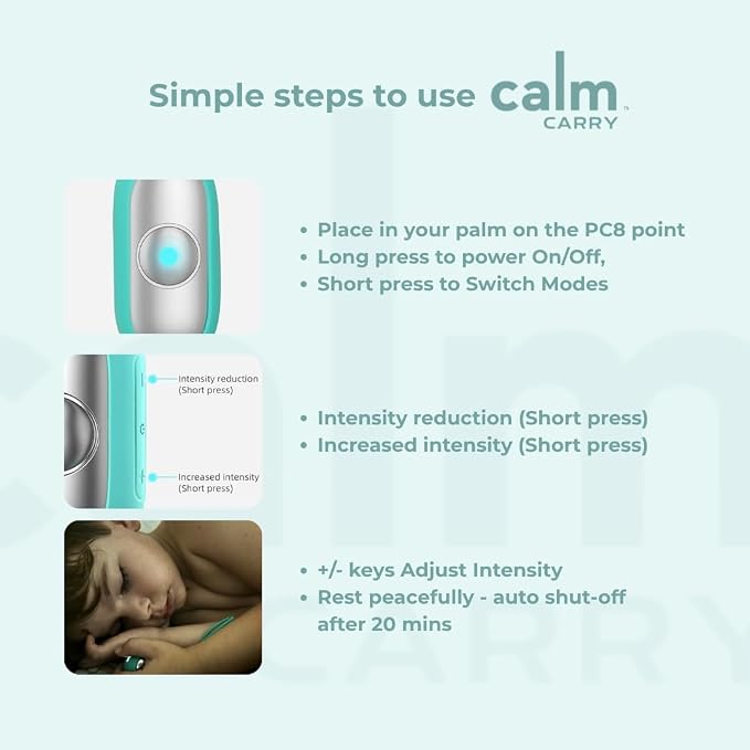 Glowco CalmCarry Sleep Aid Device – Handheld Microcurrent Relaxation Tool - Image 7