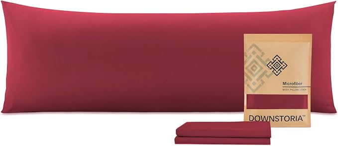 DOWNSTORIA Body Pillow Cover, Ultra Soft Microfiber Long Pillowcase, Envelope by DOWNSTORIA