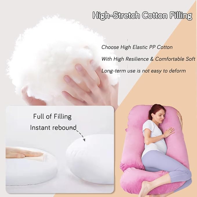 60 Inch Pregnancy Pillow for Sleeping, Extra Large U Shaped Body Pillow - Image 5