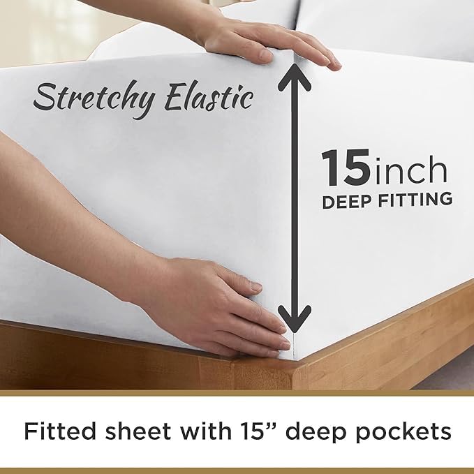 Jersey Knit Microfiber 2 Twin XL Fitted Bottom Bed Sheets 1800 Ultra Soft - Image 8