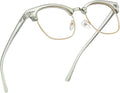 Blue Light Blocking Glasses Vintage Half Frame UV Clear Lens Anti Eyestrain by AOMASTE