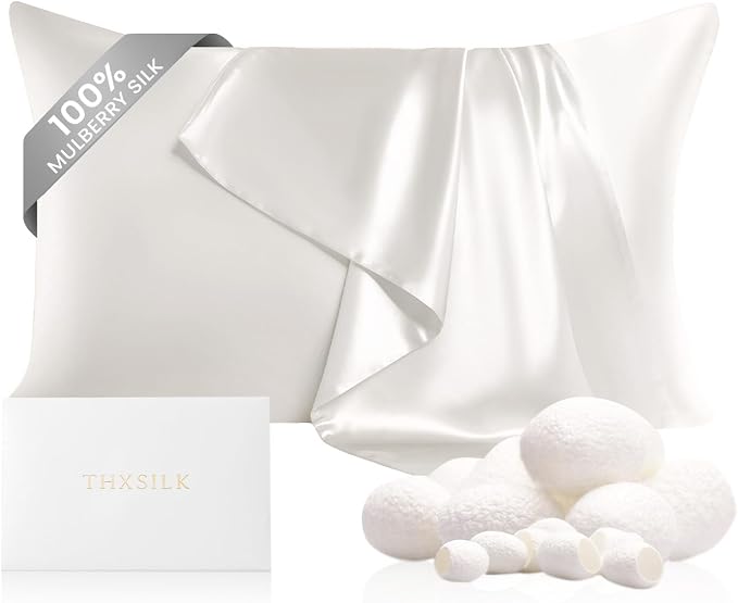THXSILK 100% Pure Mulberry Silk Pillowcase by THXSILK