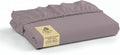 Linen Home 100% Cotton Percale Weave Fitted Sheet, Twin Size, Prelude Purple by LINENHOME