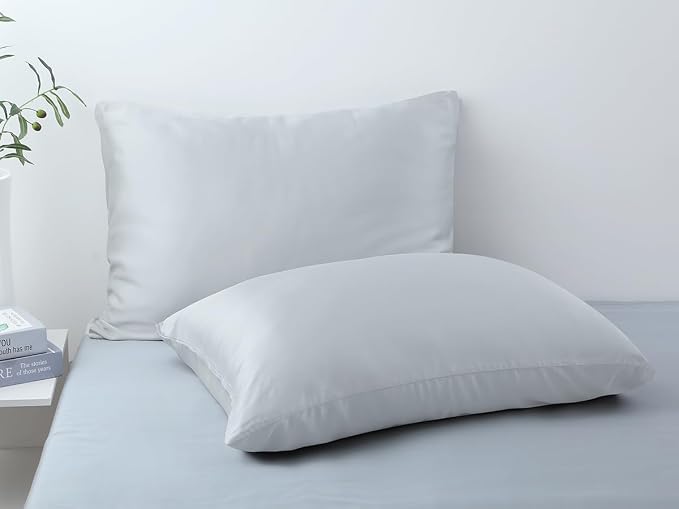 Bamboo Viscose Zippered Pillow Cases Standard Size Set of 2, 400 Thread Count - Image 9