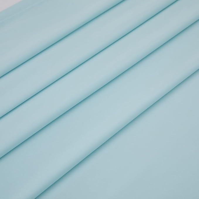 Full Flat Sheet Only， 80x96Inch Light Blue - Image 4