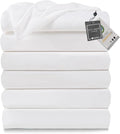 Lavisun King Size Flat Sheets Only, 6 Pack Soft Brushed Microfiber Bedding by Lavisun