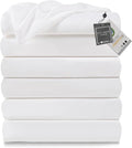 Lavisun Twin Flat Sheets Only, 6 Pack Soft Brushed Microfiber Bedding Sheets by Lavisun