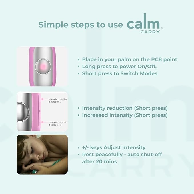 Glowco CalmCarry Sleep Aid Device – Handheld Microcurrent Relaxation Tool - Image 4