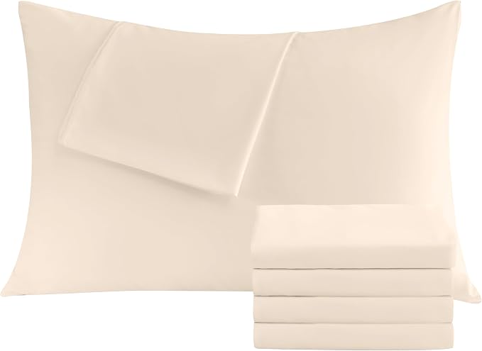 Pillowcases King 4 Pack, 20x36 Pillow Cases by Culve