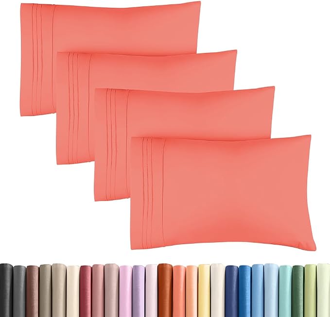 King Standard Pillow Cases Set of 4 by CGKUnlimited