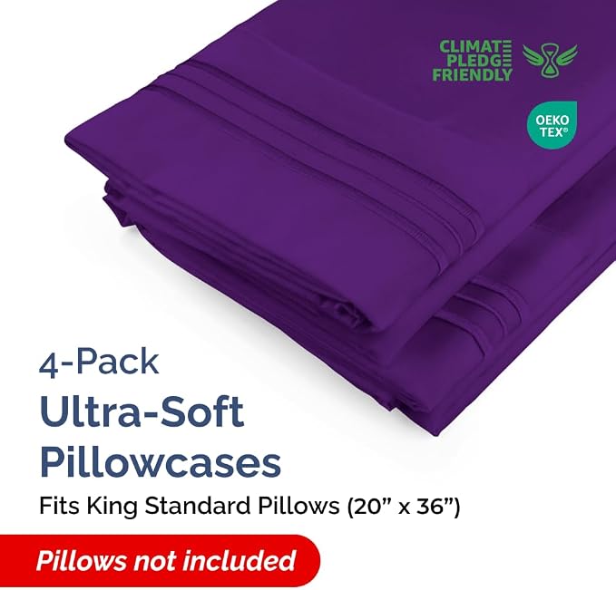 King Standard Pillow Cases Set of 4 - Image 2