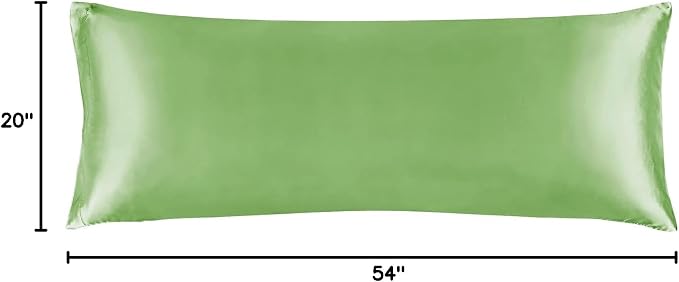 BEDELITE Satin Body Pillow Cover, Super Soft and Cooling Body Pillow Pillowcase - Image 8