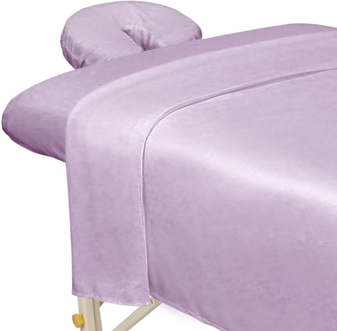 ForPro Premium Microfiber 3-Piece Massage Sheet Set, English Rose, Ultra-Light by ForProProfessionalCollection