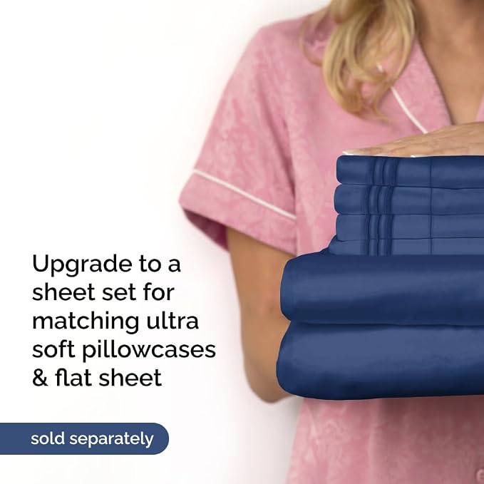 Extra Deep California King 400 Thread Count Cotton Fitted Sheet - Image 7