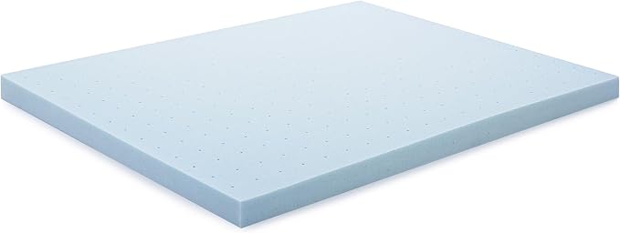 Lucid 4 Inch Memory Foam Mattress Topper, Queen Size – Cooling Gel Bed Topper – - Image 4
