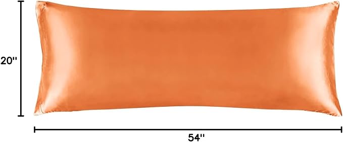 BEDELITE Satin Body Pillow Cover, Super Soft and Cooling Body Pillow Pillowcase - Image 7