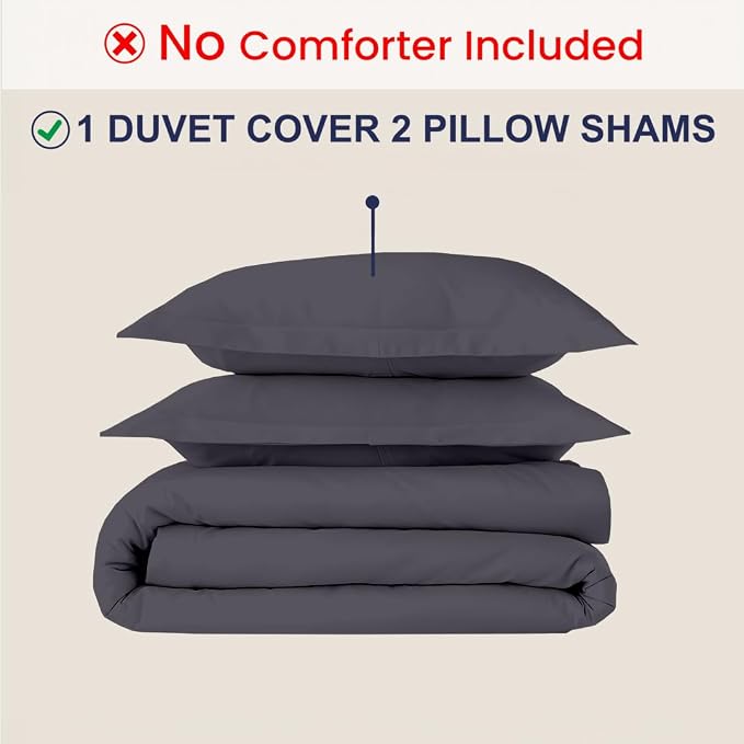 Kotton Culture 3 Pc 120" x 98" Duvet Cover Set Oversized King 100% Egyptian - Image 2