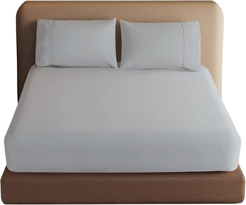 100% Egyptian Cotton Fitted Sheet Twin XL/Split King Size, 600 Thread Count by ZaizaiHome
