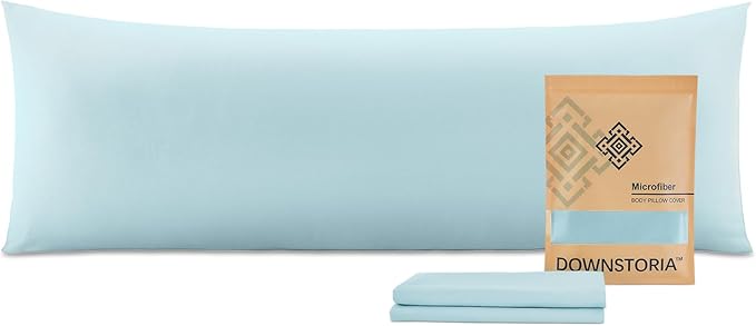 DOWNSTORIA Body Pillow Cover, Ultra Soft Microfiber Long Pillowcase, Envelope by DOWNSTORIA
