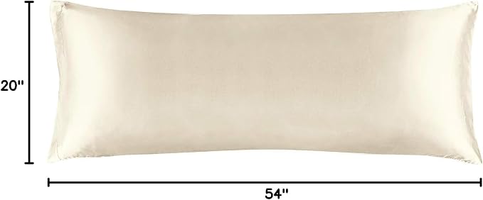 BEDELITE Satin Body Pillow Cover, Super Soft and Cooling Body Pillow Pillowcase - Image 8
