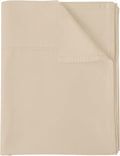 Flat Sheet Only Full Size, 400 TC 100% Egyptian Cotton Flat Sheet-Beige Cotton by ShunjieHome