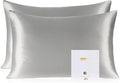 ZIMASILK 100% Pure Mulberry Silk Pillowcase 2 Pack, Soft and Smooth, Both Sides by ZIMASILK