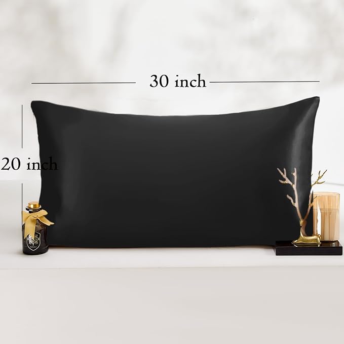 Queen Satin Pillowcase for Hair 2pc, Similar to Silk Pillow Cases, Easier Care - Image 6