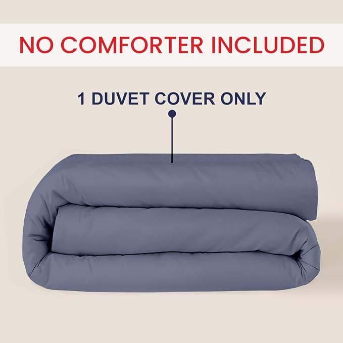 Kotton Culture 1 Pc 120" x 98" Duvet Cover Oversized King 100% Egyptian Cotton - Image 2