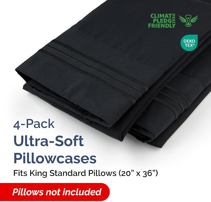 King Standard Pillow Cases Set of 4 - Image 2