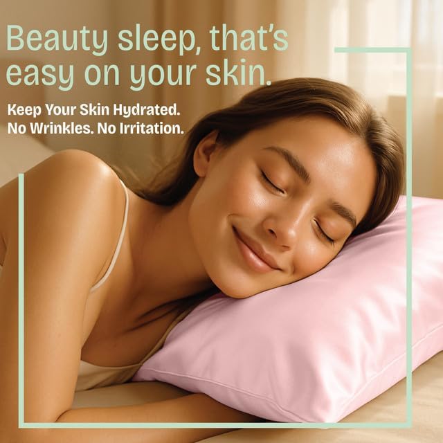 BLISSFORD Pink Satin Pillowcase - Image 5