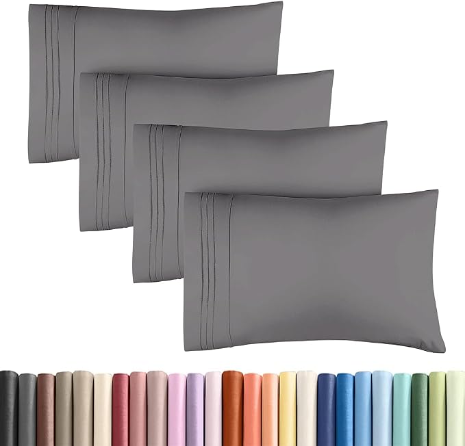 King Standard Pillow Cases Set of 4 by CGKUnlimited