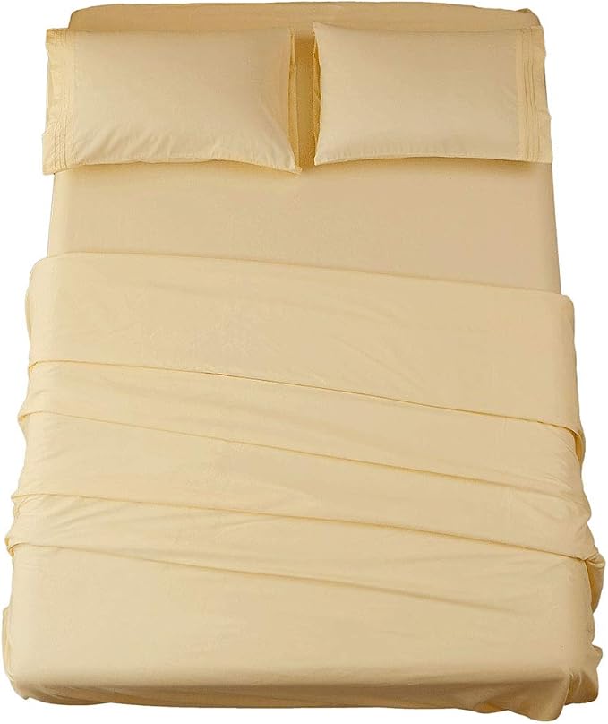 SONORO KATE Bed Sheet Set Super Soft Microfiber 1800 Thread Count Luxury by SONOROKATE