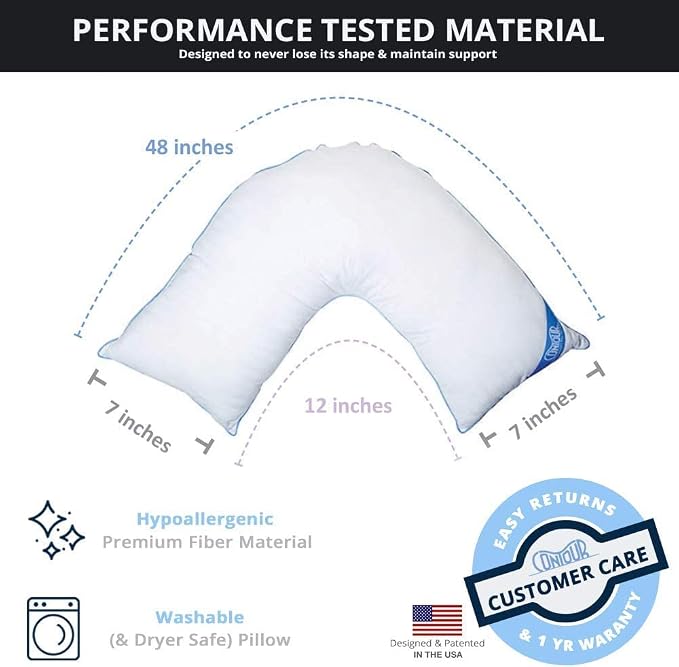 Contour L Shaped Bed & Body Support Pillow - Image 6