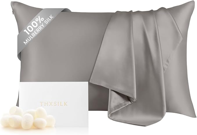 THXSILK 100% Natural Mulberry Silk Pillowcase by THXSILK