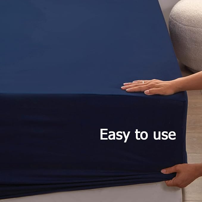 Bedding 1piece Queen Fitted Sheet Only-Queen Size Deep Pocket Bottom Fitted - Image 6