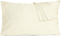 Pillow Cases, Standard Queen Size Cotton Percale Weave Pillowcases, Pre-Shrunk by HOMTEC