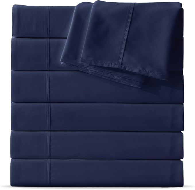 Maple&Stone King Flat Sheet 6 Pack, Premium Soft & Breathable, Brushed by MapleStone