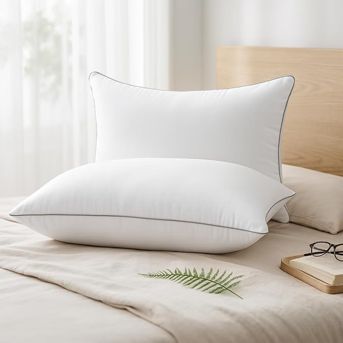 HUXMEYSON Pillows Queen Size Set of 4, Luxury Hotel Bed Pillows Set - Image 2