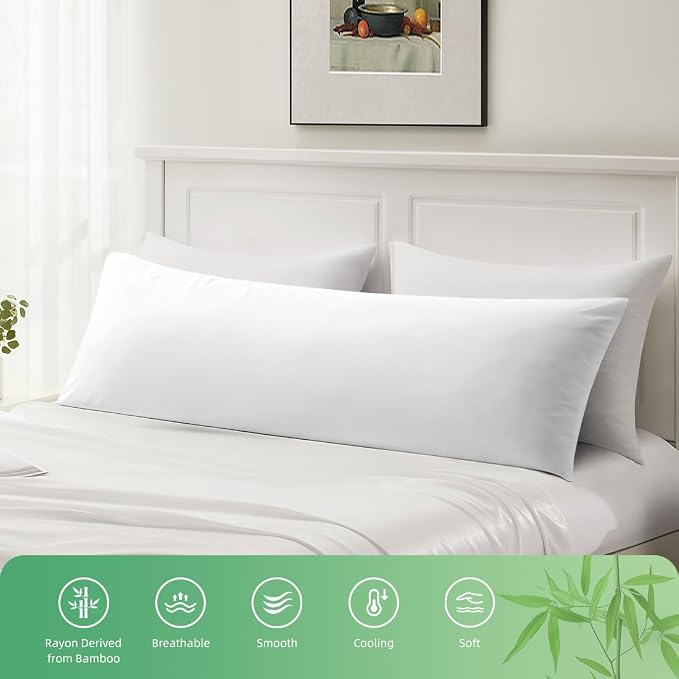 Body Pillowcase, Cooling Viscose from Bamboo Pillow Cover - Image 5