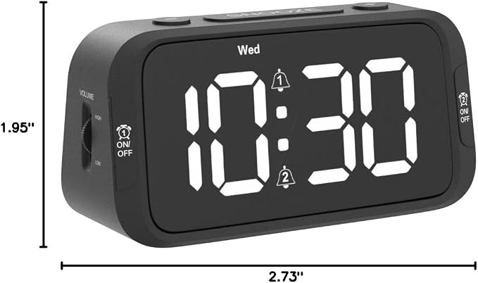 Odokee Digital Dual Alarm Clock - Image 9