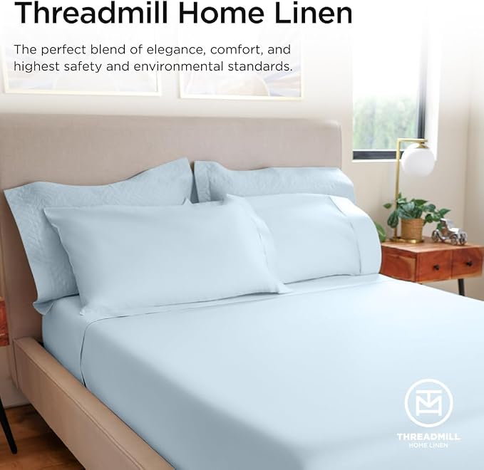 Threadmill Luxury 800 Thread Count King 100% Cotton Sheets - Image 8