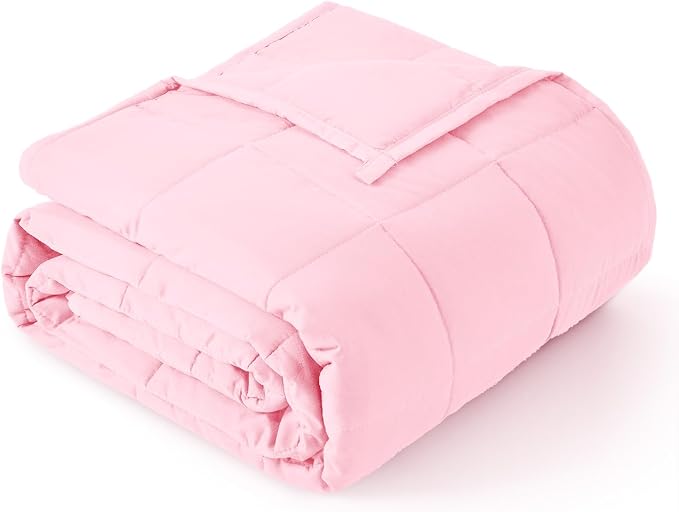 Topblan Weighted Blanket 15 pounds, Soft Cooling Weighted Blanket Full Size by Topblan