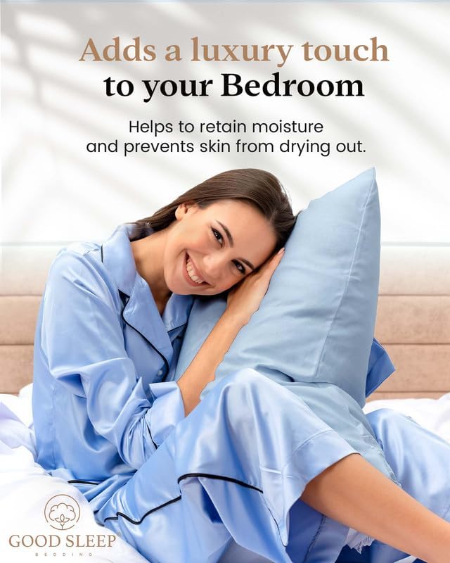 Set of 4 Pillow Cases King, 800 TC 100% Egyptian Cotton, Silky Soft Sateen - Image 4