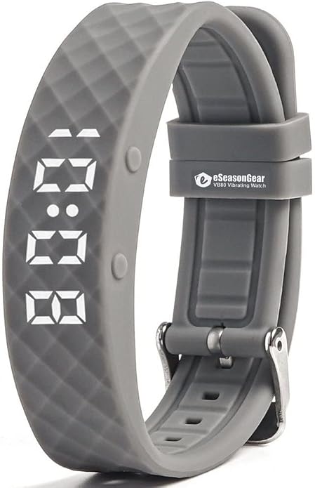 VB80 12 Alarm Vibrating Watch, Silent Vibration Shake Wake ADHD Medication by Unknown