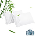 Standard Pillowcases, Cooling Viscose from Bamboo Pillow Covers by ParkdenyMattressProtector