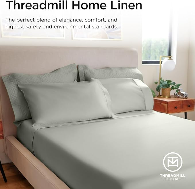Threadmill Luxury 800 Thread Count California King 100% Cotton Sheets - Image 8
