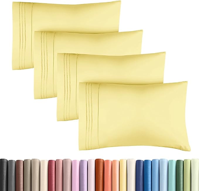 Standard Pillow Cases Set of 4 by CGKUnlimited