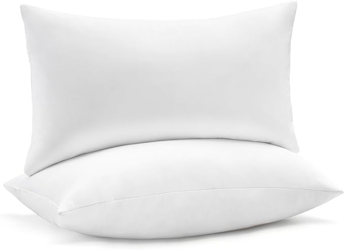 puredown® Feather Down Pillows, Queen Size Hotel Collection Pillow Inserts by Puredown